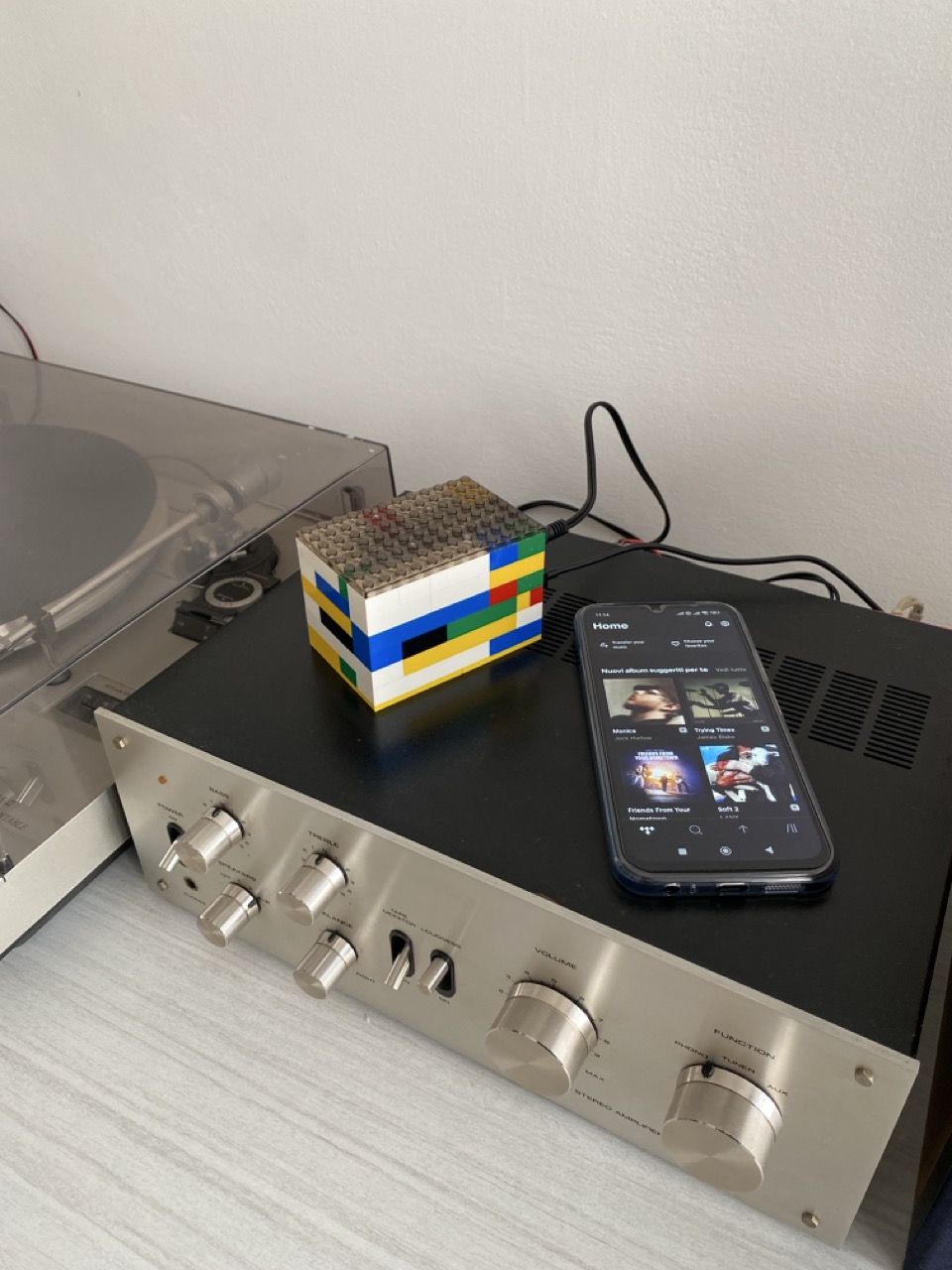 audio bricks streamer connected